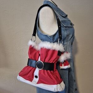Festive Red and White Women's Bag